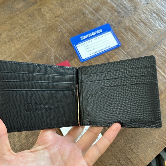NEW Samsonite Wallet in black leather - Picture 5 of 6